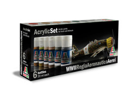 Italeri WWII Regia Aeronautica Aerei maalisetti 6x20ml