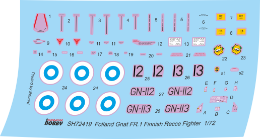 Special Hobby 1/72 Folland Gnat FR.1 