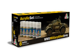 Italeri WWII Military Allied Army maalisetti 6x20ml