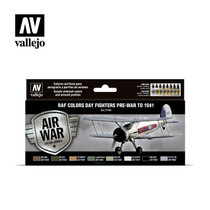 Vallejo Model Air 71.149 RAF Colors Day Fighters Pre-war to 1941 maalisetti 8x17ml