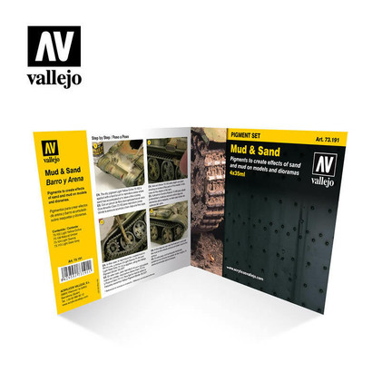 Vallejo Pigments 73.191 Mud & Sand pigmenttisetti 4x35ml