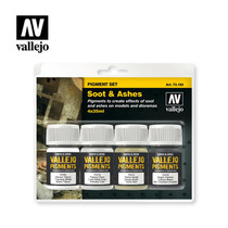 Vallejo Pigments 73.193 Soot & Ashes pigmenttisetti 4x35ml