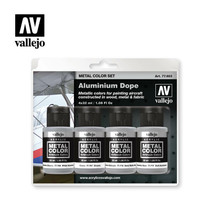 Vallejo Metal Color 77.603 Aluminium Dope Set 4x32ml