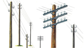 Italeri 1/35 Telegraph Poles