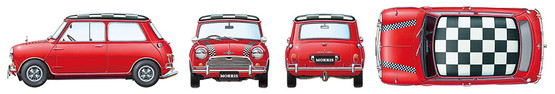 Tamiya 1/24 Morris Mini Cooper 1275S Mk.I