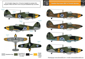 S.B.S model 1/48 Hawker Hurricane Mk. I. in Finnish Service siirtokuvat