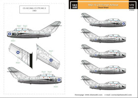 S.B.S model 1/72 Mig-15 UTI Finnish Air Force siirtokuvat