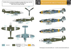S.B.S model 1/72 Messerschmitt Bf 109 G-6 in Finnish Service siirtokuvat