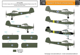 S.B.S model 1/72 Fieseler Fi 156 Storch in Finnish Service siirtokuvat