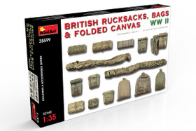 MiniArt 1/35 British Rucksacks, Bags & Folded Canvas WWII