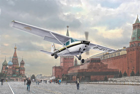 Italeri 1/48 Cessna 172 Skyhawk 1987 Landing on Red Square