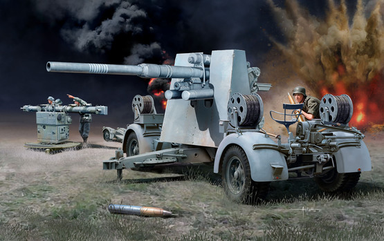 Revell 1/72 8,8cm Flak 37+Sd.Anh.202