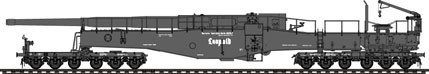 Hobby Boss 1/72 German 280mm K5(E) Railway Gun Leopold