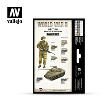 Vallejo Model Color 70.204 World War II British Armour & Infantry maalisetti 6x17ml