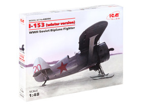 ICM 1/48 I-153 (Winter Version) WWII Soviet Biplane Fighter