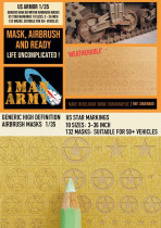 1ManArmy 1/35 US Star Markings maalausmaski