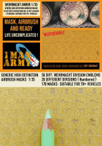 1ManArmy 1/35 German Wehrmacht Division Emblems maalausmaski