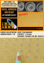 1ManArmy 1/35 Soviet Stars Full maalausmaski