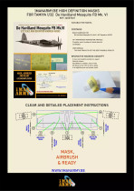 1ManArmy 1/32 De Havilland Mosquito FB Mk. VI maalausmaski