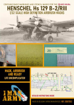 1ManArmy 1/32 Henschel Hs 129 B-2/RIII maalausmaski
