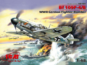 ICM 1/48 Bf 109F-4/B WWII German Fighter-Bomber