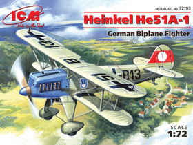 ICM 1/72 Heinkel He 51A-1 German Biplane Fighter