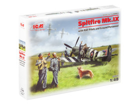 ICM 1/48 Spitfire Mk.IX with RAF Pilots and Ground Personnel