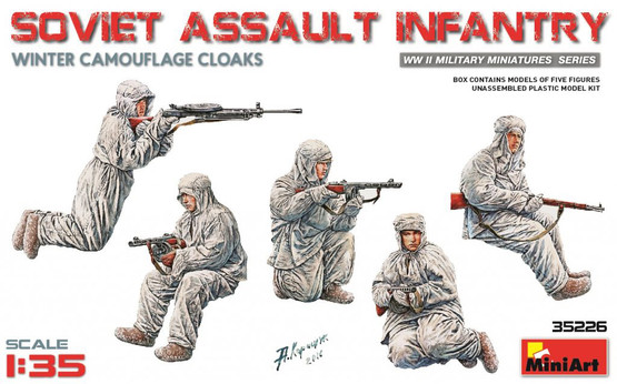 Miniart 1/35 Soviet Assault Infantry Winter Camouflage Cloaks