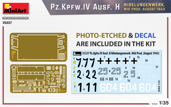 Miniart 1/35 Pz.Kpfw.IV Ausf. H Nibelungenwerk. Mid Prod. August 1943
