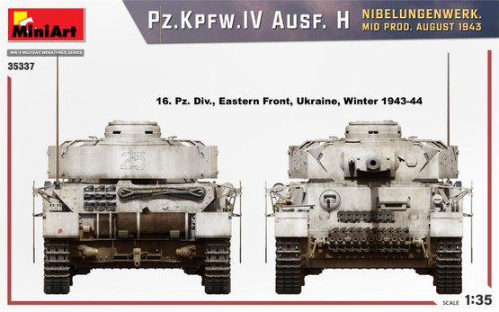 Miniart 1/35 Pz.Kpfw.IV Ausf. H Nibelungenwerk. Mid Prod. August 1943