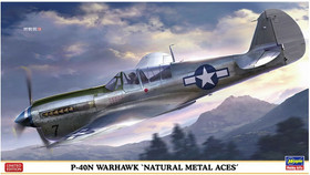 Hasegawa 1/48 P-40N Warhawk 'Natural Metal Aces' Limited Edition