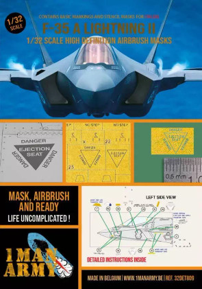 1ManArmy 1/32 F-35 A Lightning II maalausmaski