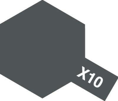 Tamiya Acrylic Paint Mini X-10 Gun Metal 10ml