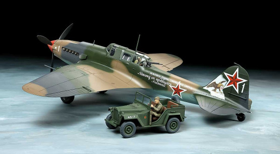 Tamiya 1/48 Ilyushin IL-2 Shturmovik & GAZ-67B Set