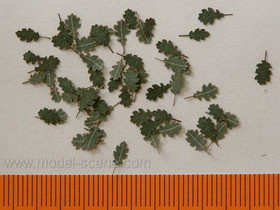 Model Scene 1/45 & 1/48 Realistic Leaves - Oak - Green