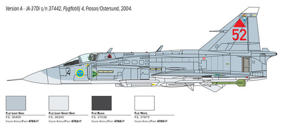 Italeri 1/48 Saab JA 37/AJ 37 Viggen