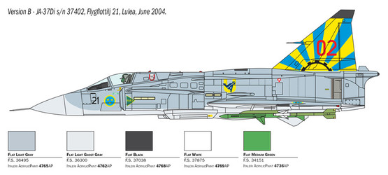 Italeri 1/48 Saab JA 37/AJ 37 Viggen