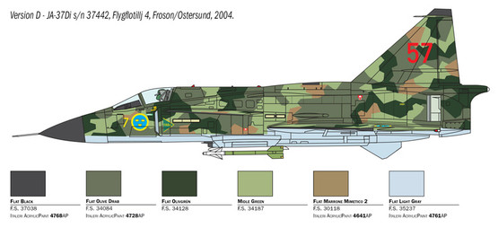 Italeri 1/48 Saab JA 37/AJ 37 Viggen
