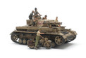 Tamiya 1/35 Panzerkampfwagen IV Ausf F. & Motorcycle North Africa