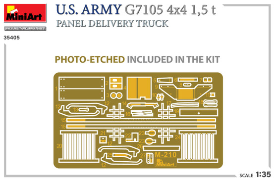 MiniArt 1/35 U.S. Army G7105 4x4 1,5 t Panel Van