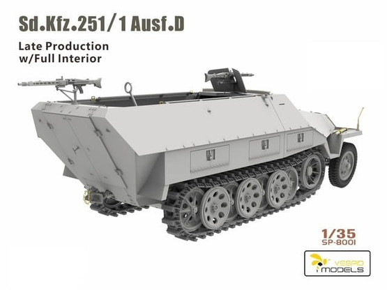 Vespid Models 1/35 Sd.Kfz.251/1 Ausf.D Late Production w/Full Interior
