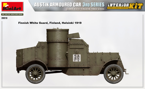 MiniArt 1/35 Austin Armoured Car 3rd Series German, Austro-Hungarian, Finnish Service