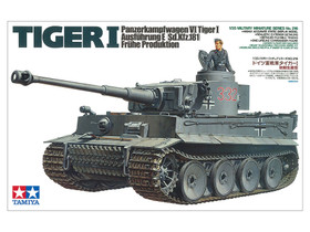 Tamiya 1/35 Tiger I Panzerkampfwagen VI Tiger I Ausführung E (Sd.Kfz.181) Frühe Produktion