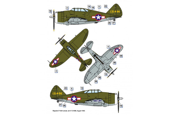 Dora Wings 1/48 Republic P-43 Lancer