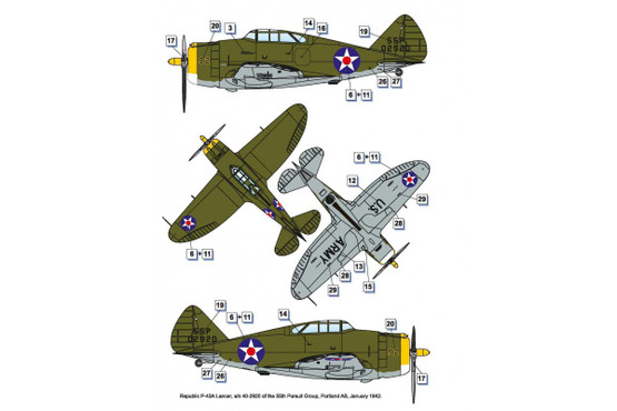 Dora Wings 1/48 Republic P-43 Lancer
