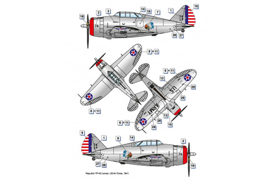 Dora Wings 1/48 Republic P-43 Lancer