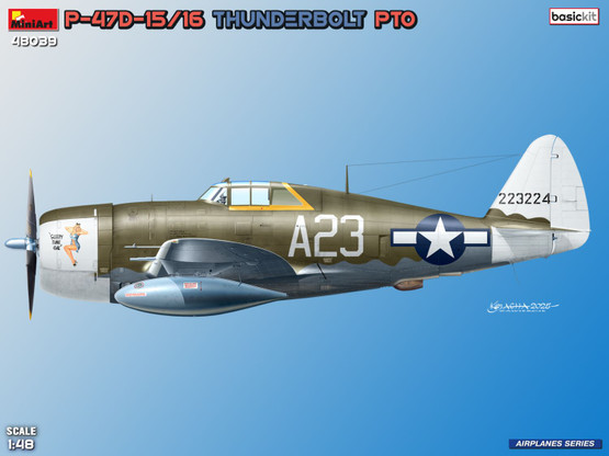 MiniArt 1/48 P-47D-15/16 Thunderbolt PTO (Basic Kit)