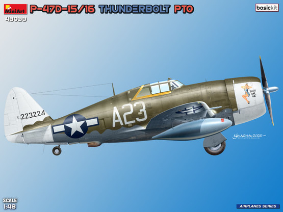 MiniArt 1/48 P-47D-15/16 Thunderbolt PTO (Basic Kit)