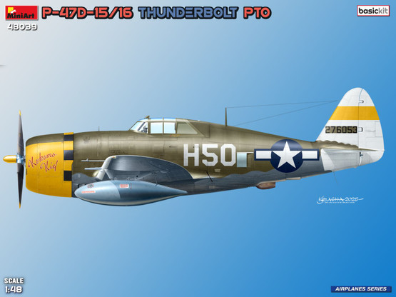 MiniArt 1/48 P-47D-15/16 Thunderbolt PTO (Basic Kit)