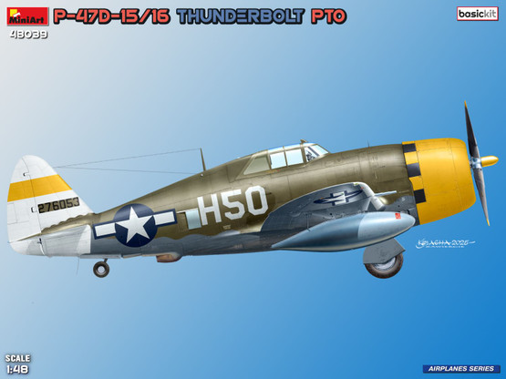 MiniArt 1/48 P-47D-15/16 Thunderbolt PTO (Basic Kit)